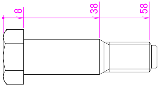 Autocad 累進寸法